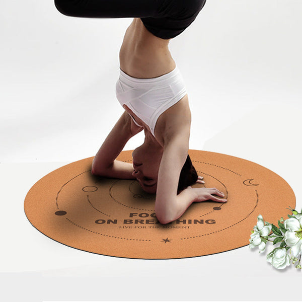 Cork Natural Rubber Non Slip Meditation Yoga Mat