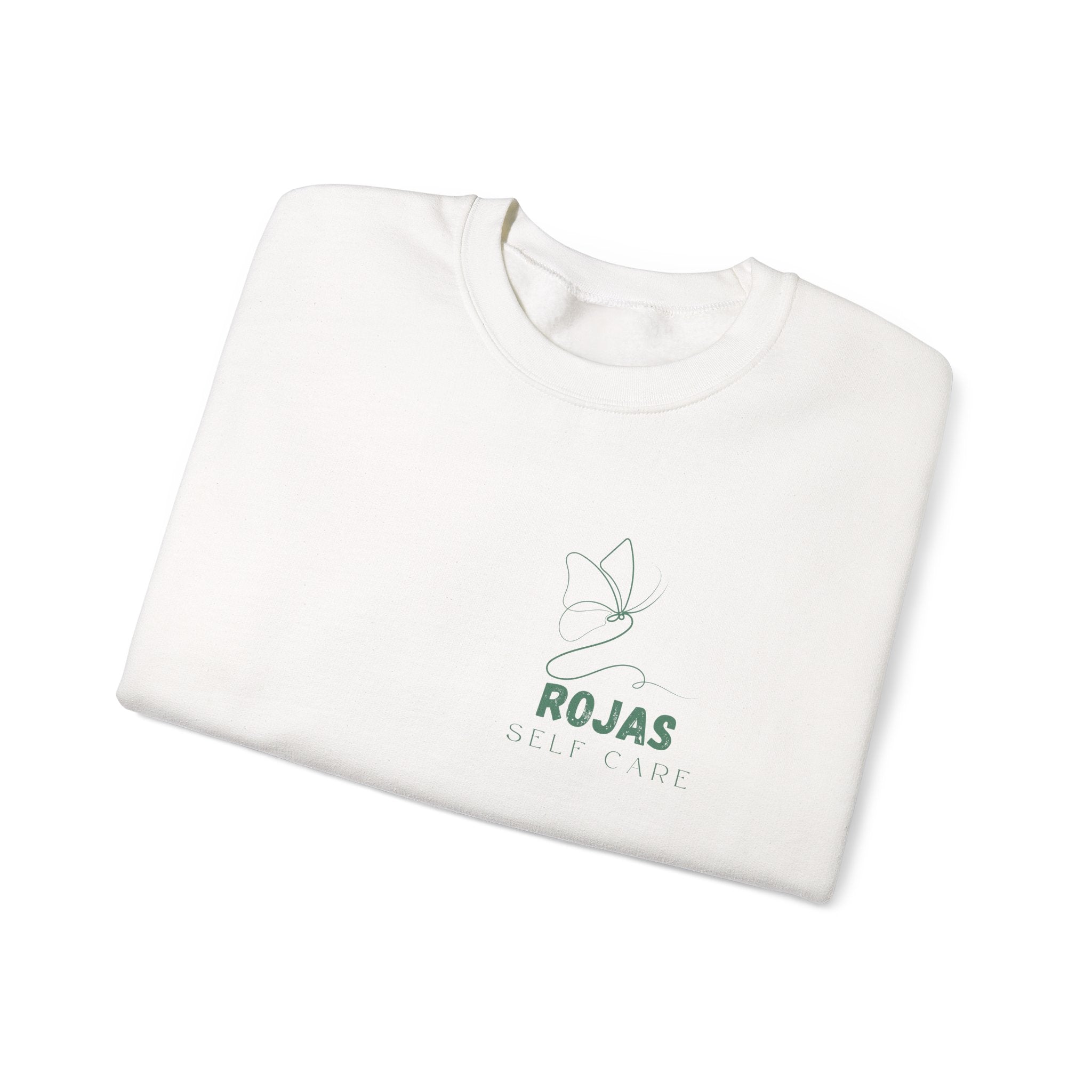Self-Care Sweatshirt — Rojas Minimal Butterfly Crewneck