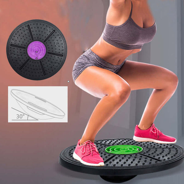 Round Yoga Balance Board Disc Stability Fitness Trainer