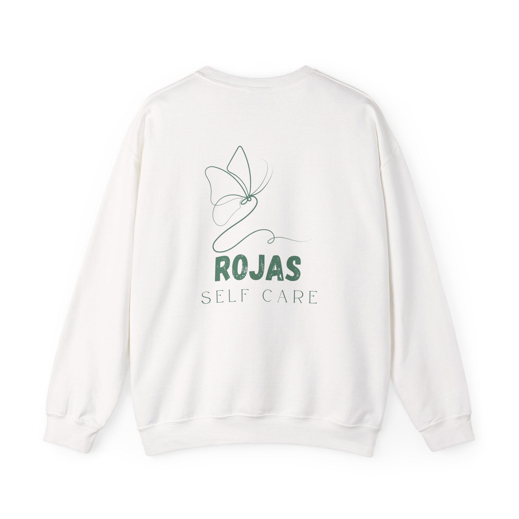 Self-Care Sweatshirt — Rojas Minimal Butterfly Crewneck