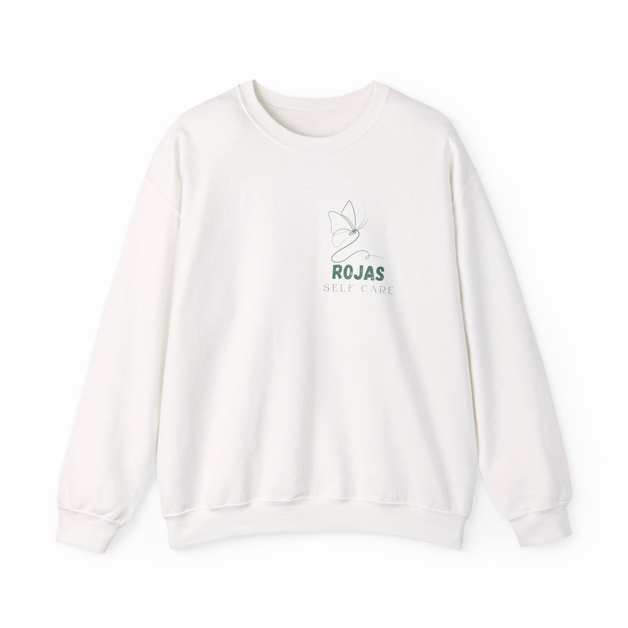Self-Care Sweatshirt — Rojas Minimal Butterfly Crewneck