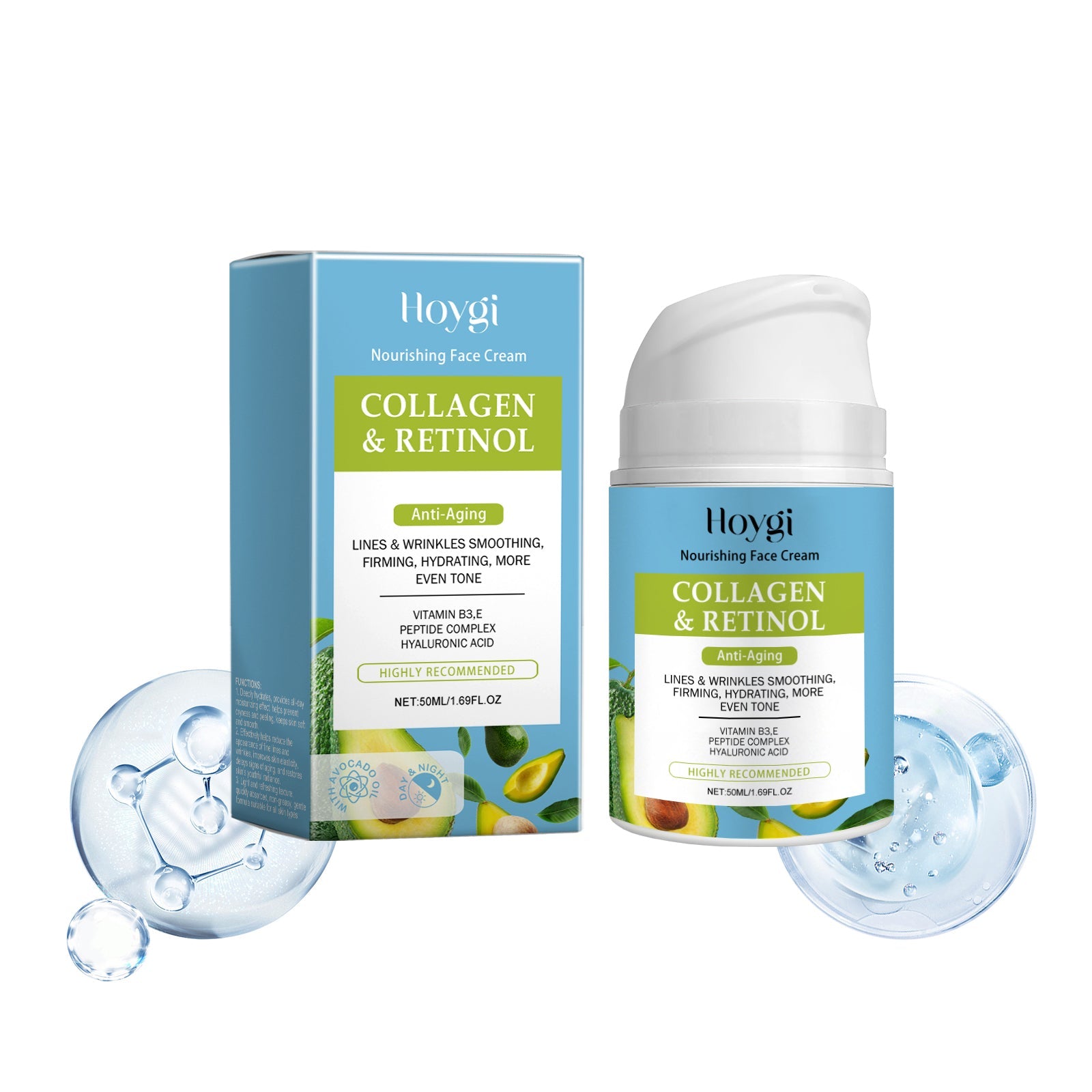 Collagen Facial Moisturizer Hydrating Fine Line Care Cream