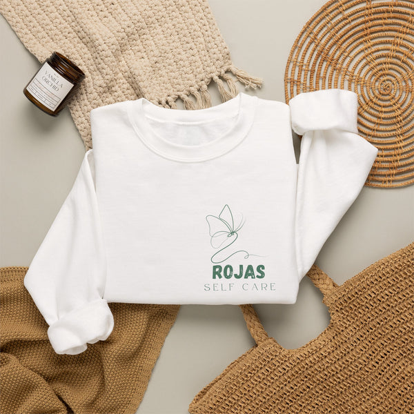 Self-Care Sweatshirt — Rojas Minimal Butterfly Crewneck