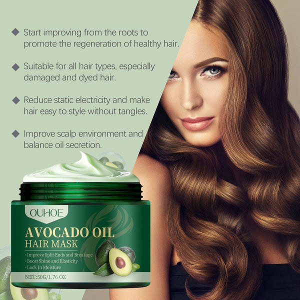 Avocado Oil Hair Mask Hydrating Nourishing Dry Hair