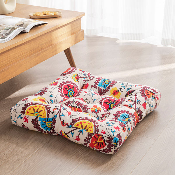 Japanese Style Cotton Futon Floor Cushion
