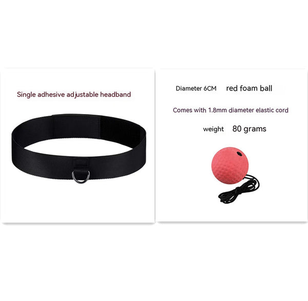 Head Mounted Boxing Reaction Training Reflex Ball