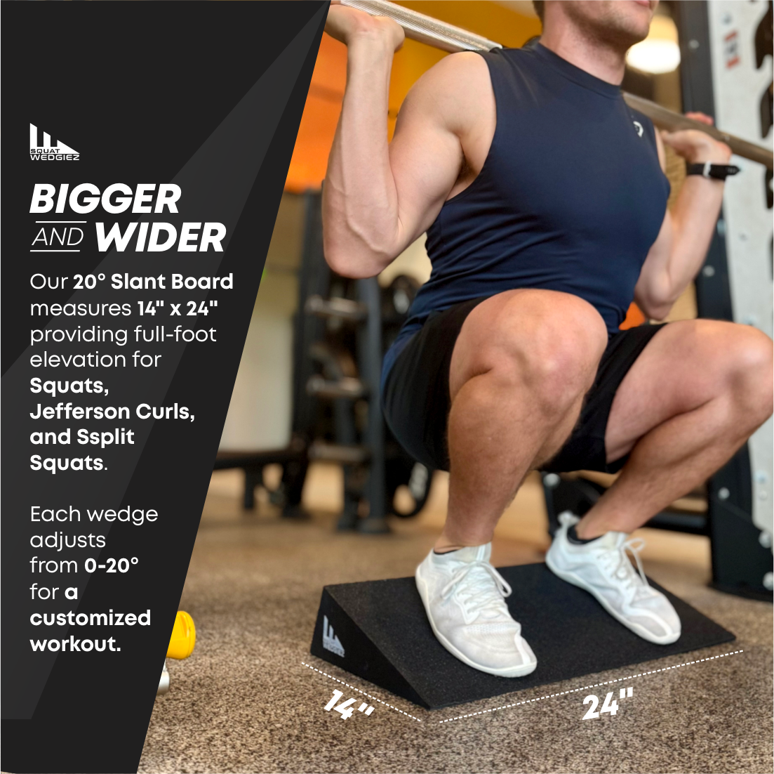 20 Degree  Squat Wedge Fitness Trainer