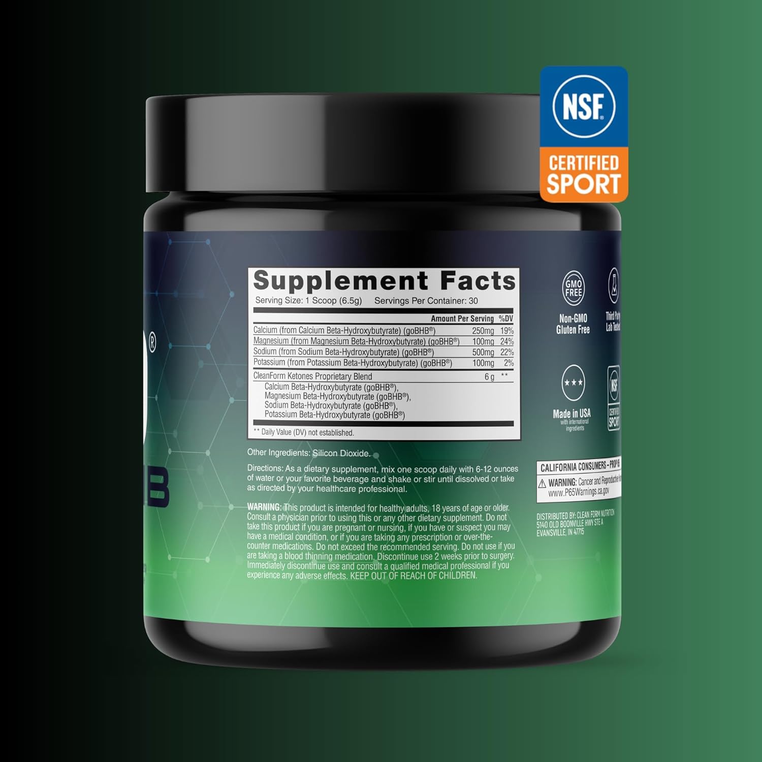Ketone Support Dietary Fitness Supplement