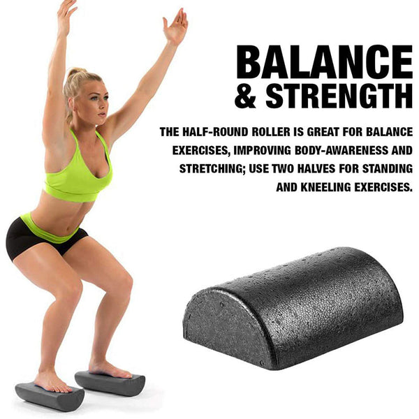 Semi Circular Yoga Foam Roller Muscle Massage