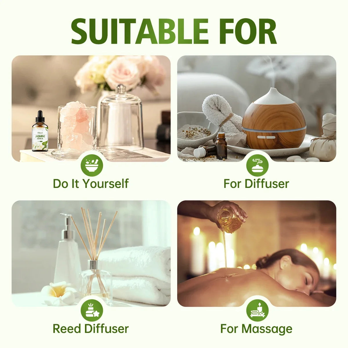 Jasmine Essential Oil Moisturizing Body Care Aromatherapy