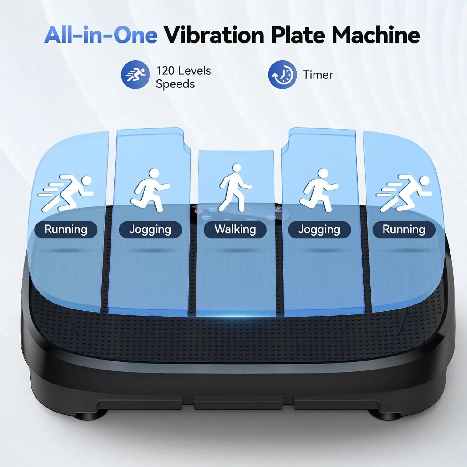 Vibration Plate Trainer 330LB 120 Level Fitness