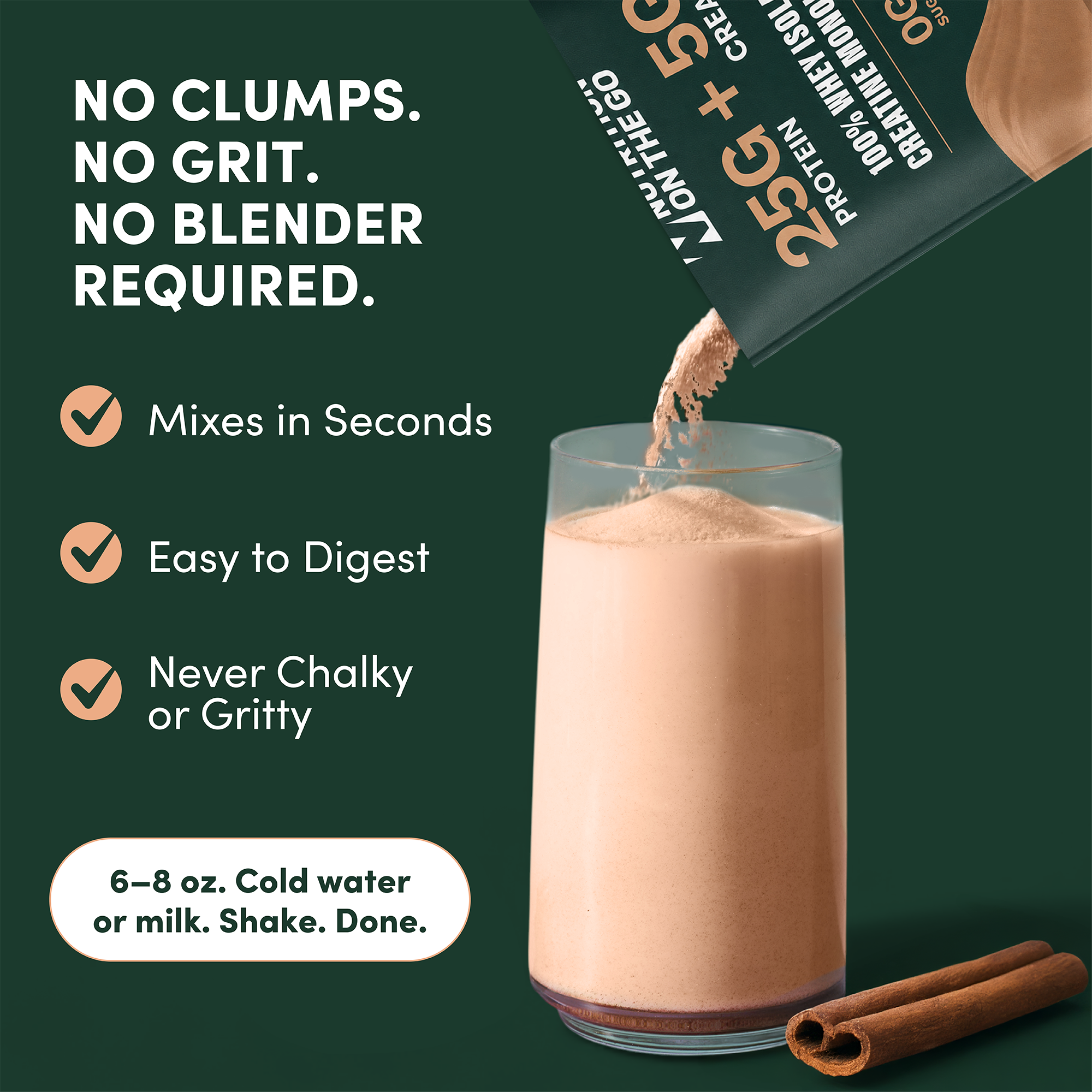 2 In 1 Whey Protein Isolate Creatine Packets