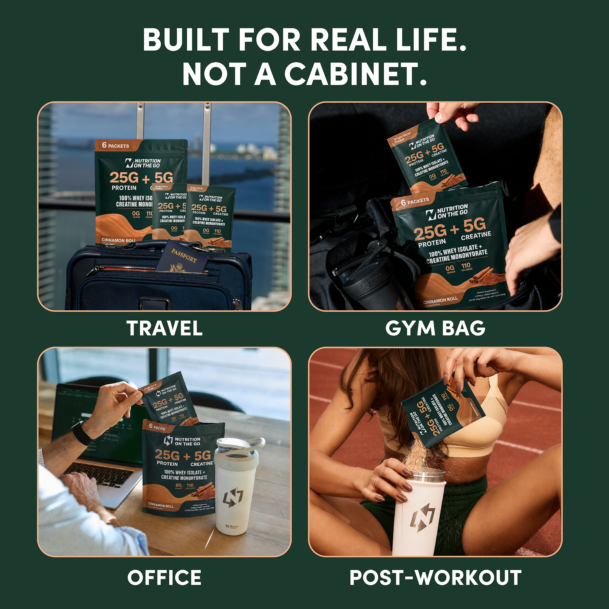 2 In 1 Whey Protein Isolate Creatine Packets