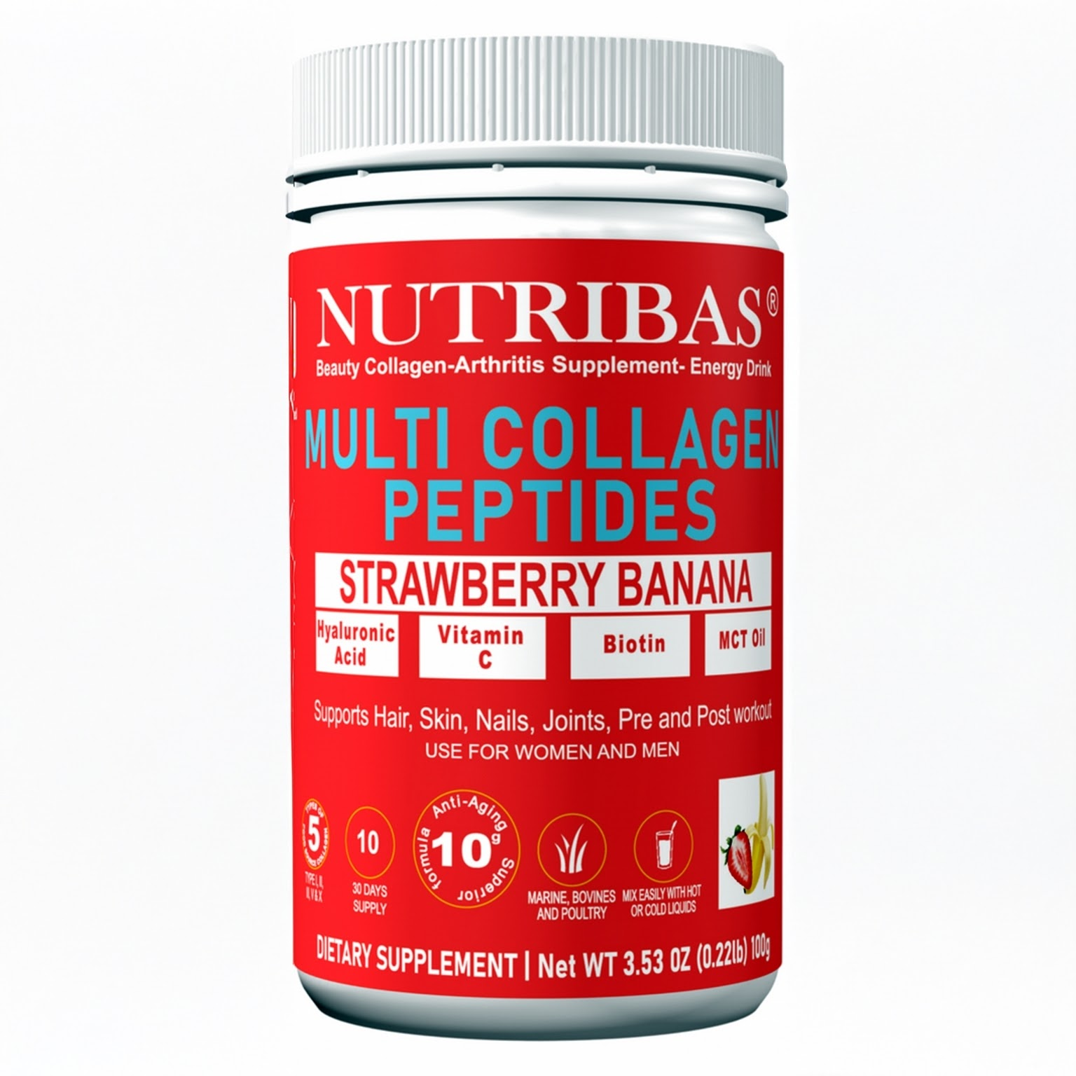 Multi Collagen Protein Powder – Unflavored, 300g
